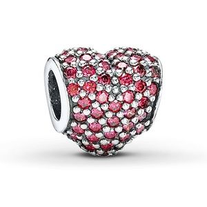 Pandora Heart Pave Charm